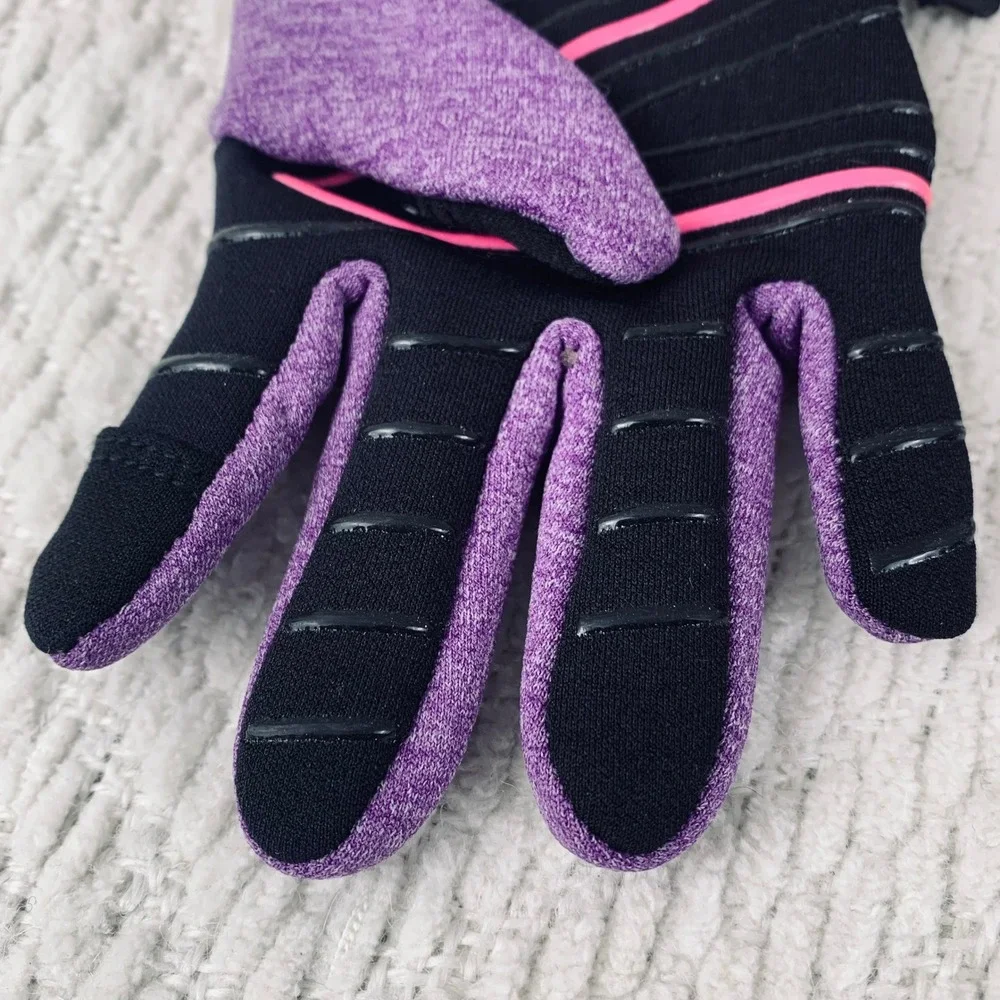 HEAD Performance Gloves Kids S Purple Sensation Touchscreen Grip Fleece Athletic